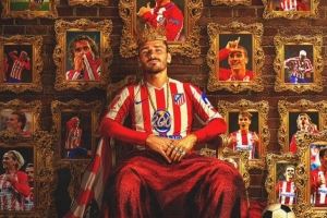 格列兹曼达成马竞生涯200球里程碑，马竞官推晒海报：传奇！