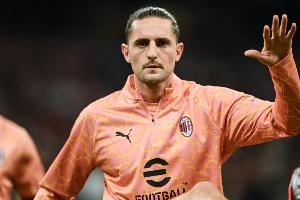 米兰新闻网：拉比奥特比目鱼肌受损，可能伤缺长达一个月