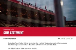 简短！森林发布澳波下课公告仅39个单词，无感谢+祝好