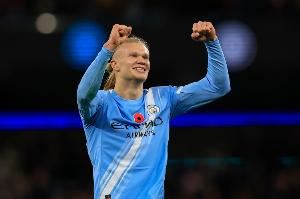 哈兰德英超107场打进98球,若今晚对阵利物浦双响将打破希勒纪录